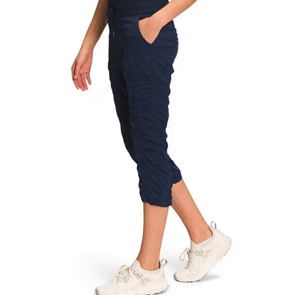 The North Face Pants - The North Face Aphrodite Water Resistant Drawstring Capri Pants, Navy, LG 229